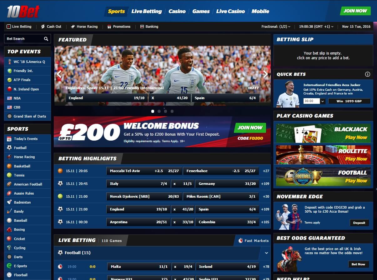 10bet sport betting uk